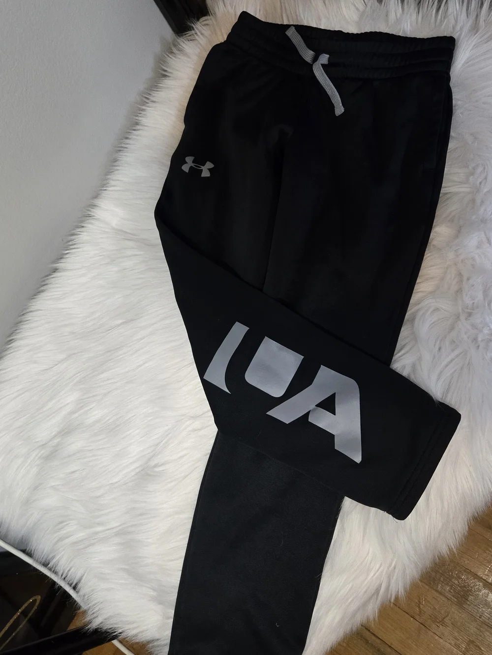 Under Armour Black Joggers with Gray Logo Accent